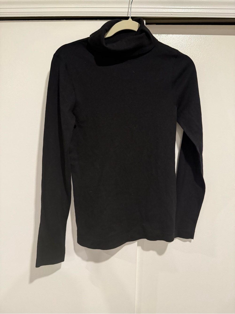 Three dots Classic Black Turtleneck Long Sleeve Top size Large